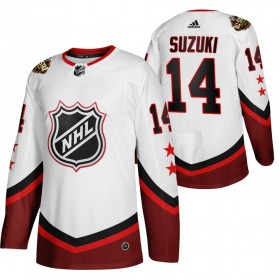 Camisola Montreal Canadiens Nick Suzuki 14 2022 NHL All-Star Branco Authentic - Homem